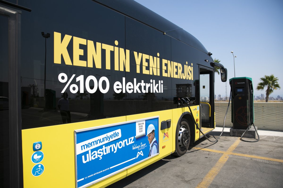 Mersin Büyükşehir Belediyesi Elektrikli Otobüslerle Daha Çevreci
