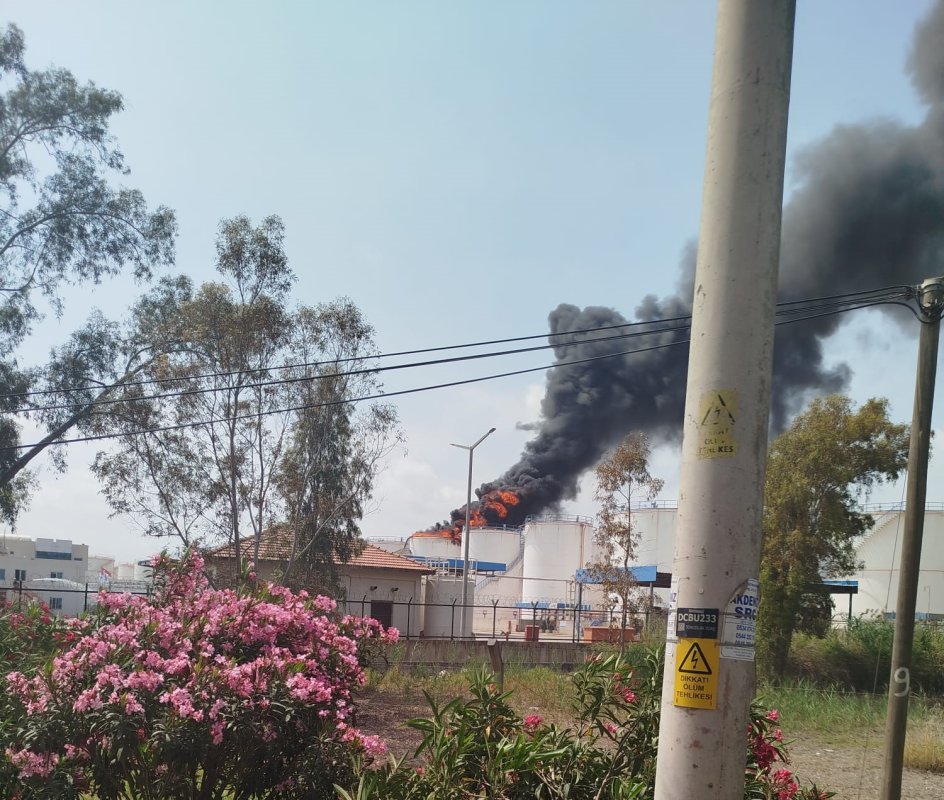 Mersin'de Korkutan Yangın
