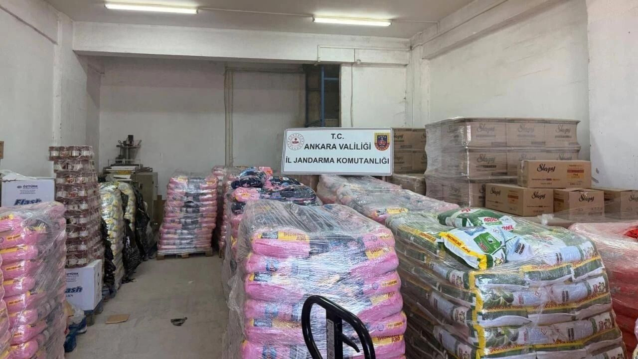 Ankara'da dev sahte deterjan operasyonu! 27 milyon liralık vurgun önlendi