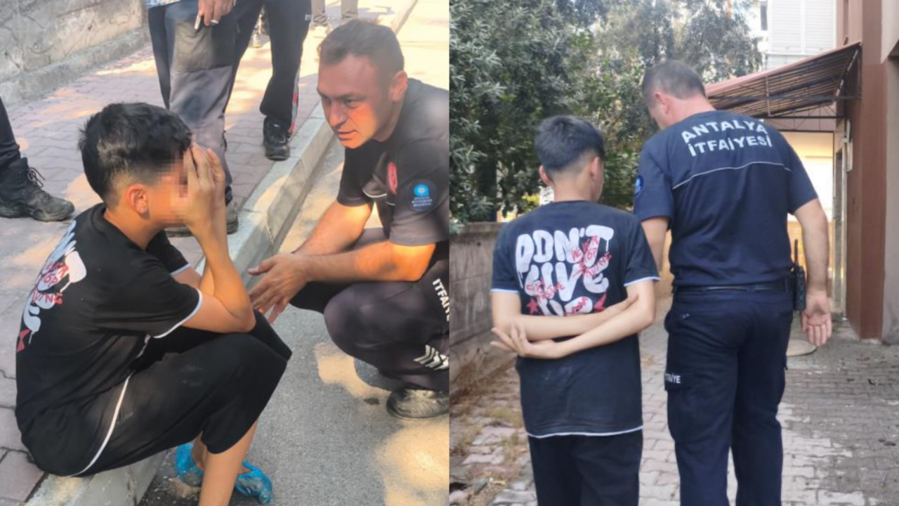 Antalya'da korku dolu anlar! Çakmakla oynayan 13 yaşındaki çocuk evi küle çevirdi