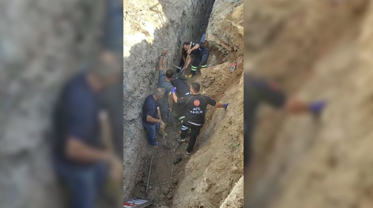 Göçük altında kalan işçi kurtarıldı  - Videolu Haber