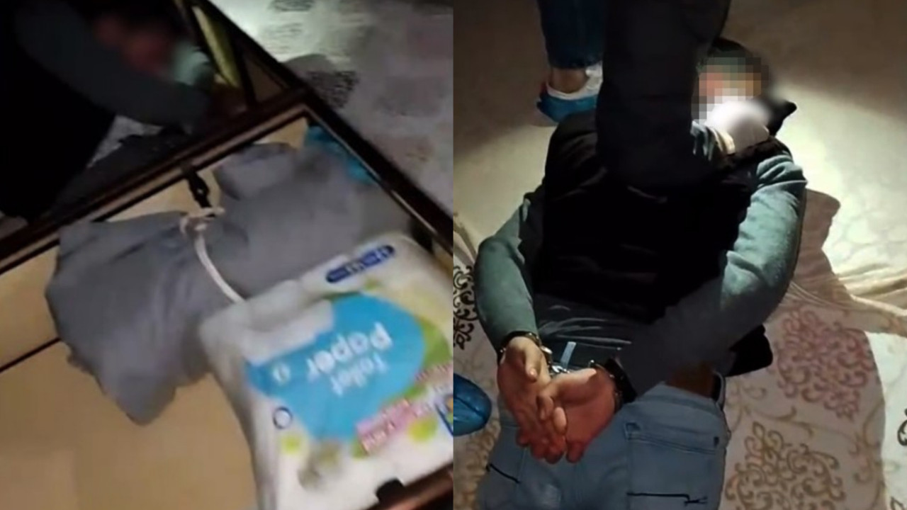 Kars'ta film gibi operasyon: 17 yıl hapis cezası bulunan firari baza altında yakalandı