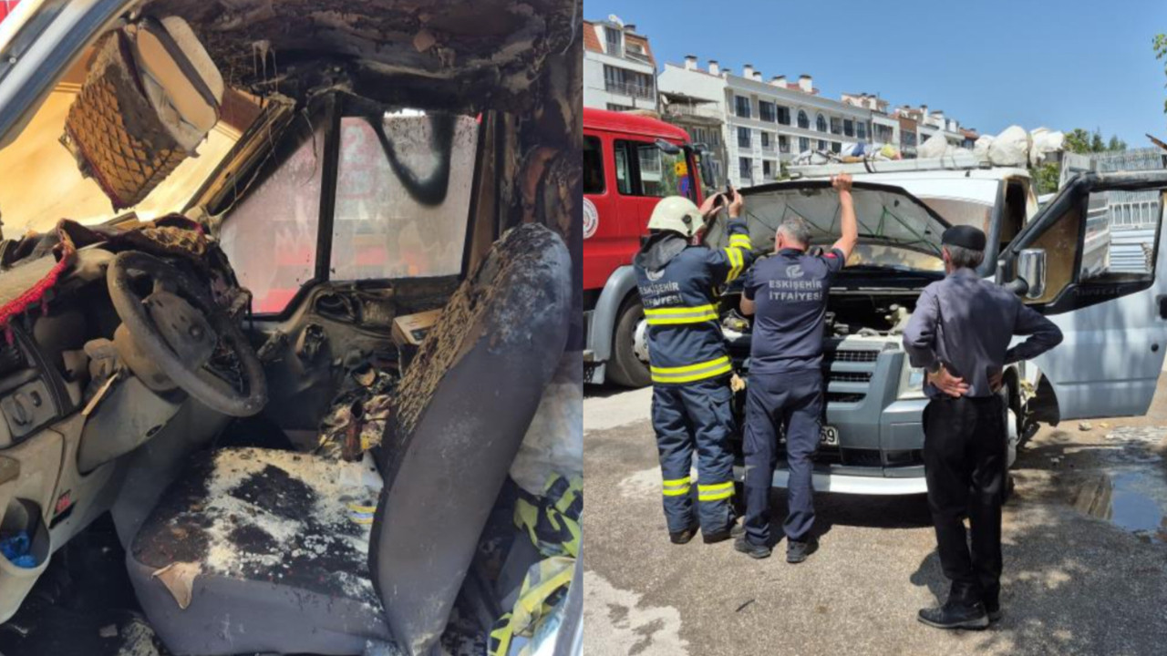 Park halindeki araçta korkutan yangın! Sebebi navigasyon cihazı