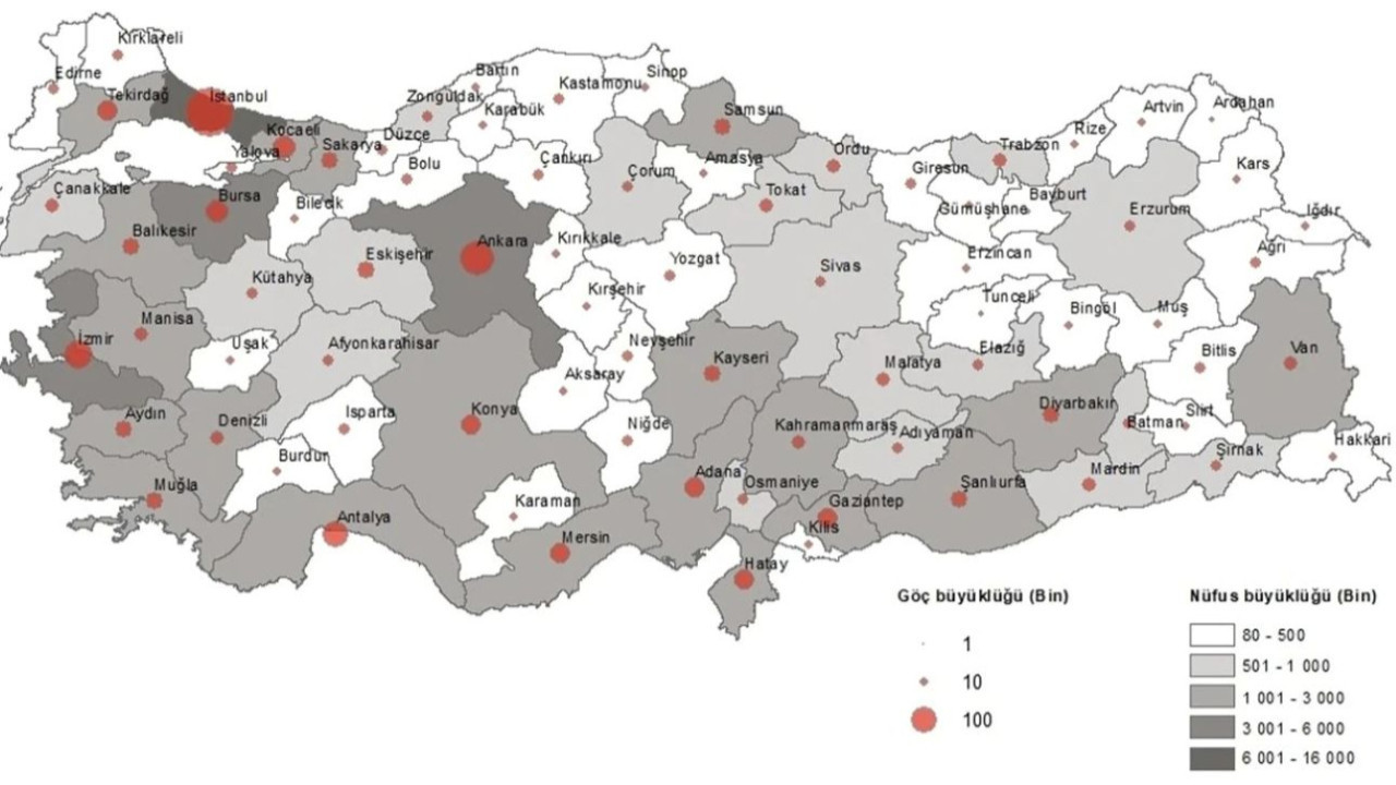 Türkiye'nin göç haritası değişti: İşte en çok göç alan ve veren illerin tam listesi!